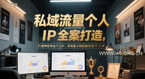 私域流量个人IP全案打造，打造特色专业个人IP，未来最值钱的是你的个人IP-A5资源网