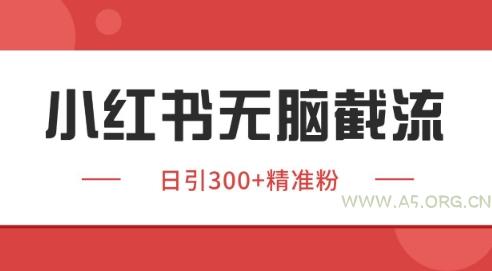 小红书截流同行客源，独家野路子获客玩法 日引200+暴力获客【揭秘】-A5资源网