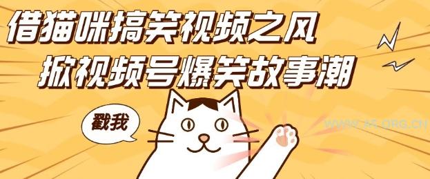 借猫咪搞笑视频之风，掀视频号爆笑故事潮，轻松日入四位数，无门槛快速入门!-A5资源网