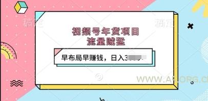 视频号年货项目，流量贼猛，早布局早挣钱，日入上k【揭秘】-A5资源网