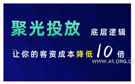 小红书聚光投放底层逻辑课，让你的客资成本降低10倍-A5资源网