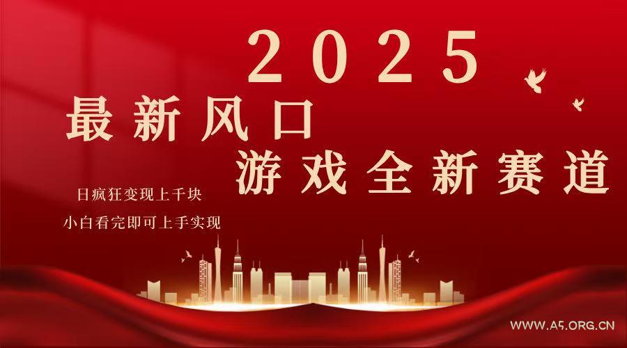 2025游戏广告暴力玩法，小白看完即可上手-A5资源网