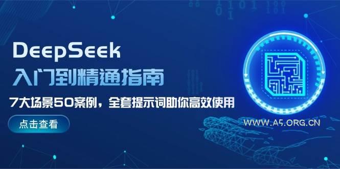 DeepSeek入门到精通指南，7大场景50案例，全套提示词助你高效使用-A5资源网