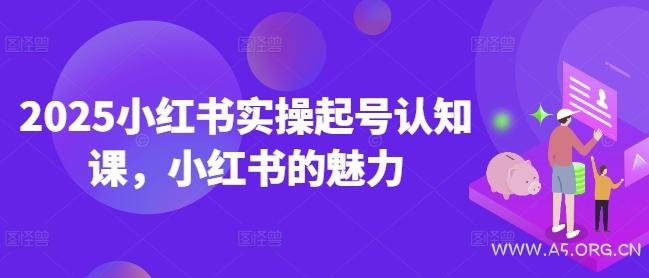 2025小红书实操起号认知课，小红书的魅力-A5资源网