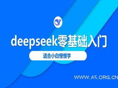 deepseek零基础入门-deepseek教程2025，适合小白慢慢学-A5资源网