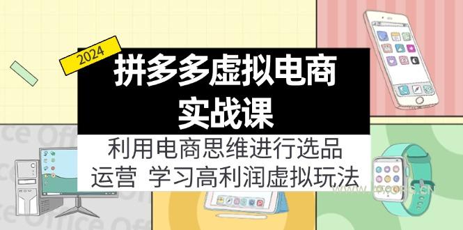 拼多多虚拟电商实战课：虚拟资源选品+运营，高利润虚拟玩法(更新14节-A5资源网