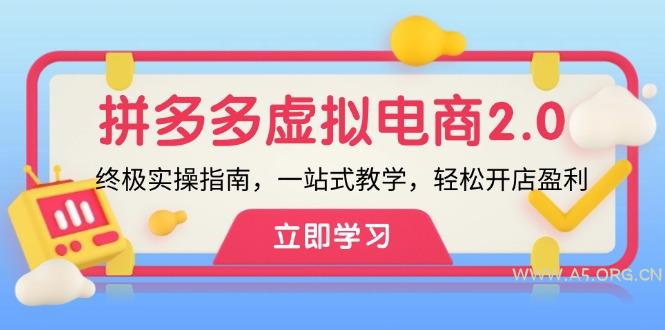 拼多多 虚拟项目-2.0：终极实操指南，一站式教学，轻松开店盈利-A5资源网
