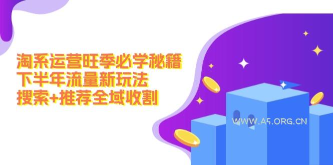淘系运营旺季必学秘籍：下半年流量新玩法：搜索+推荐全域收割(无水印-A5资源网