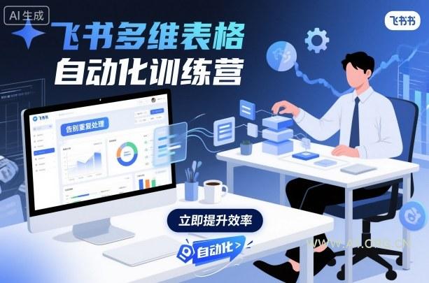 飞书多维表格自动化训练营，手把手教你告别重复处理，用多维表格开启高效办公新模式-A5资源网