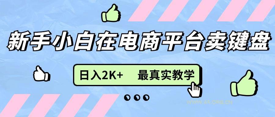 新手小白在电商平台卖键盘，日入2K+最真实教学-A5资源网