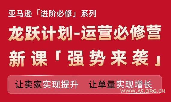 亚马逊进阶必修系列，龙跃计划-运营必修营新课，让卖家实现提升 让单量实现增长-A5资源网