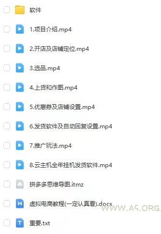 拼多多虚拟电商训练营月入40000+你也行，暴利稳定长久，副业首选 - A5资源网