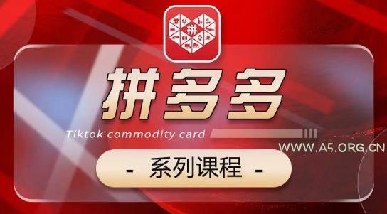 2024拼多多系列课，【基础】【运营】【活动】【推广】【玩法】5大模块-A5资源网