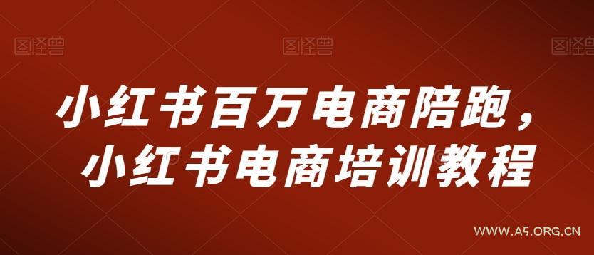 小红书百万电商陪跑，小红书电商培训教程-A5资源网