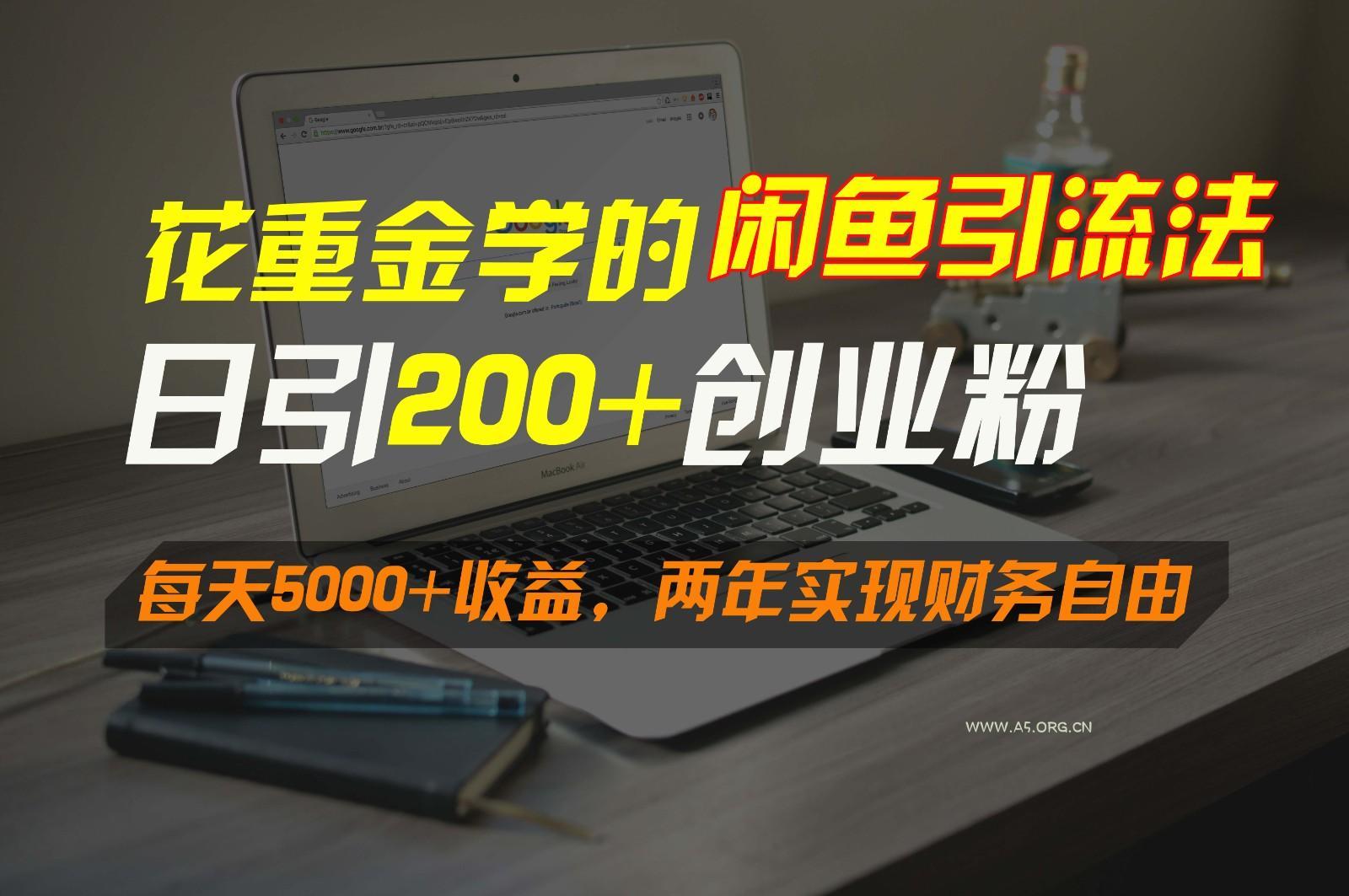 花重金学的闲鱼引流法，日引流300+创业粉，每天5000+收益，两年实现财务自由-A5资源网