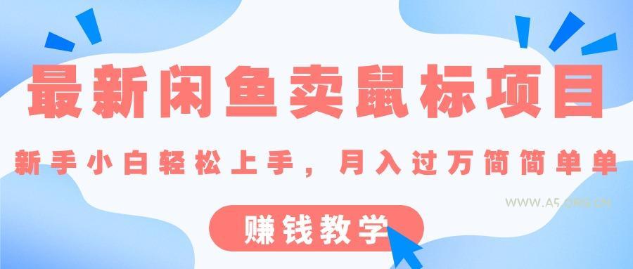 最新闲鱼卖鼠标项目,新手小白轻松上手，月入过万简简单单的赚钱教学-A5资源网