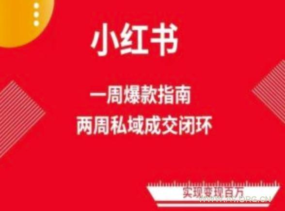 爆款小红书免费流量体系课程(两周变现)，小红书电商教程-A5资源网