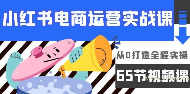 (9724期)小红书电商运营实战课，从0打造全程实操(65节视频课)-A5资源网