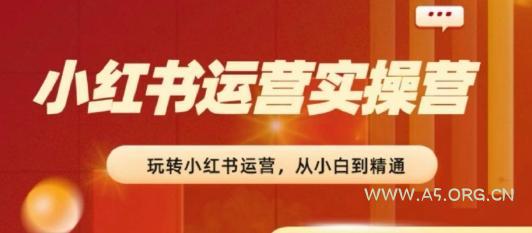 2024小红书运营实操营，​从入门到精通，完成从0~1~100-A5资源网