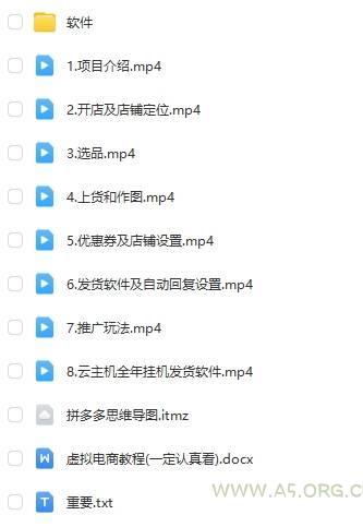 拼多多虚拟电商训练营月入40000+，全网最详细，你做你也行，暴利稳定长久 - A5资源网