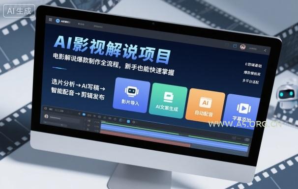 AI影视解说项目，电影解说爆款制作全流程，新手也能快速掌握-A5资源网