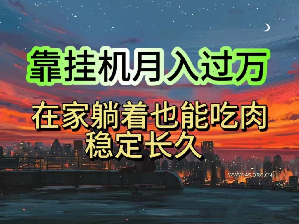 挂机项目日入1000+，躺着也能吃肉，适合宝爸宝妈学生党工作室，电脑手...-A5资源网