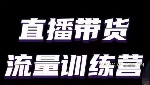 直播带货流量训练营，小白主播必学直播课-A5资源网