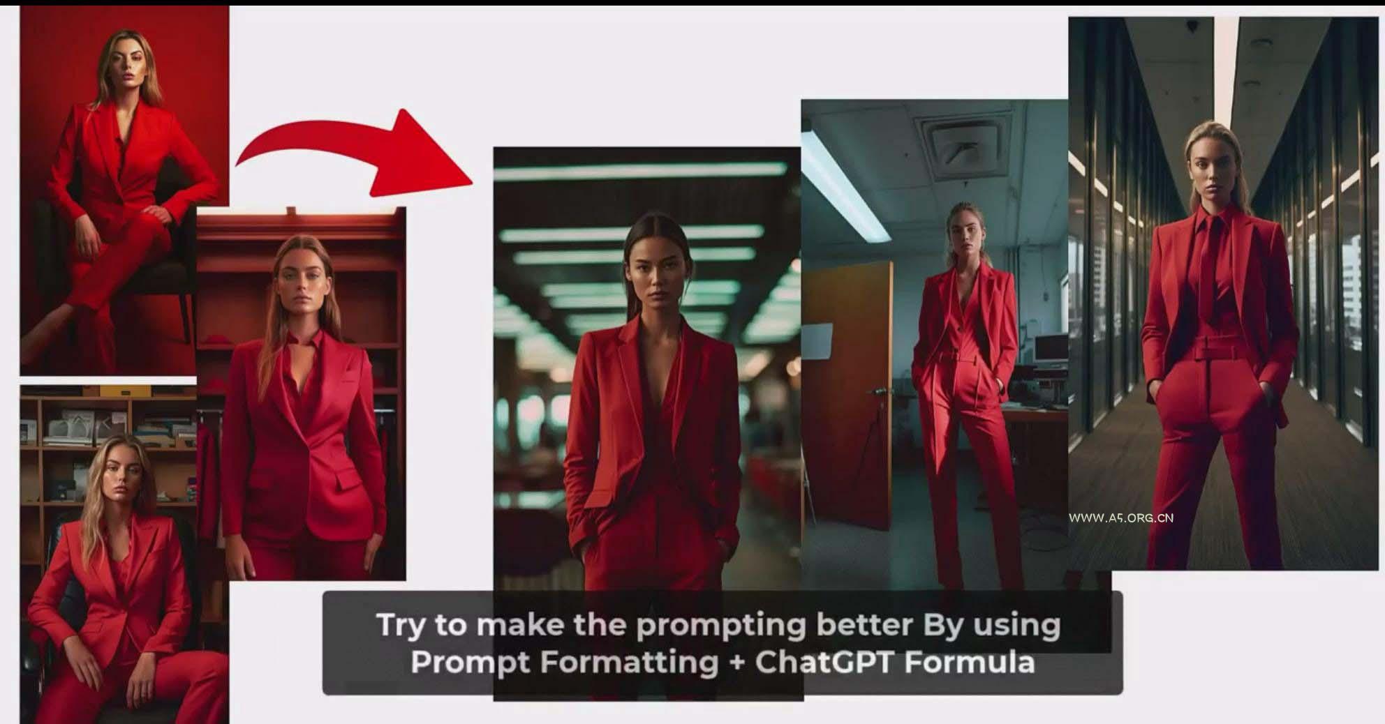 利用 Midjourneys Ai 人工智能设计自己的服装AI大师班-10节课-中英字幕 - A5资源网