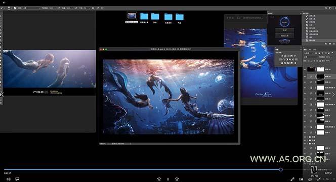 PS人像二次元AI智能修图 合成 人像修图/二次元 COS合成/AI 智能合成/100节 - A5资源网