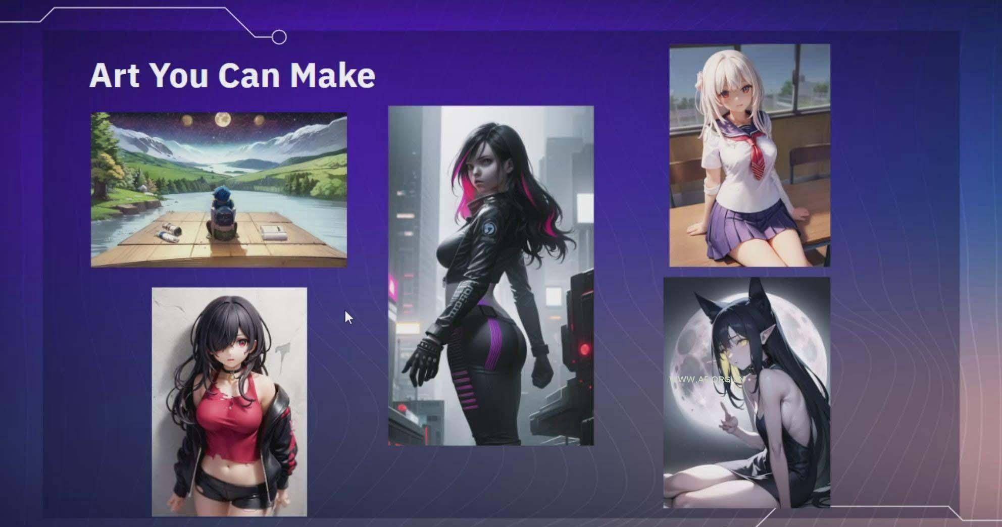 利用Stable Diffusion AI人工智能生成动漫艺术分步教程-14节课-中英字幕 - A5资源网