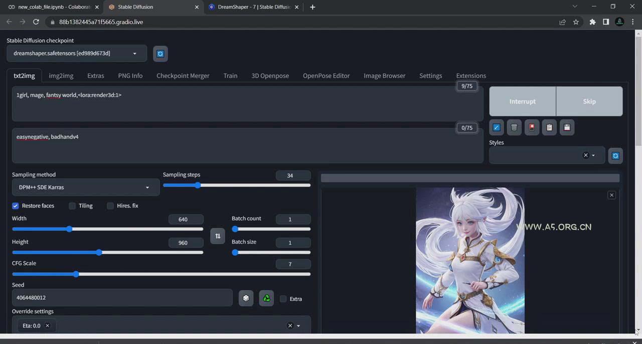 利用Stable Diffusion创建动漫艺术图像使用AI绘画赚钱-中英字幕 - A5资源网