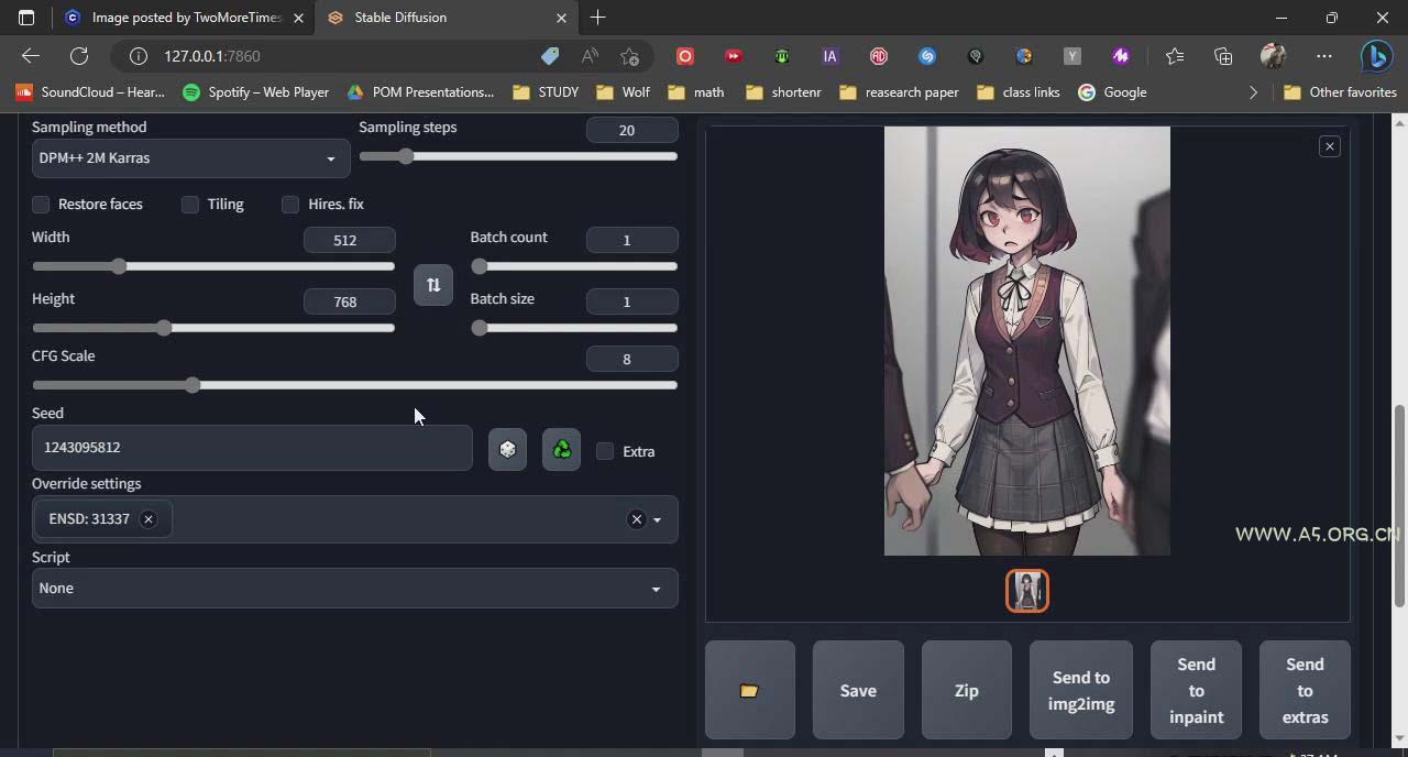 利用Stable Diffusion创建动漫艺术图像使用AI绘画赚钱-中英字幕 - A5资源网