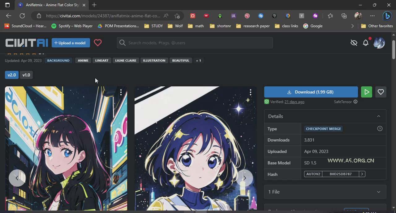 利用Stable Diffusion创建动漫艺术图像使用AI绘画赚钱-中英字幕 - A5资源网