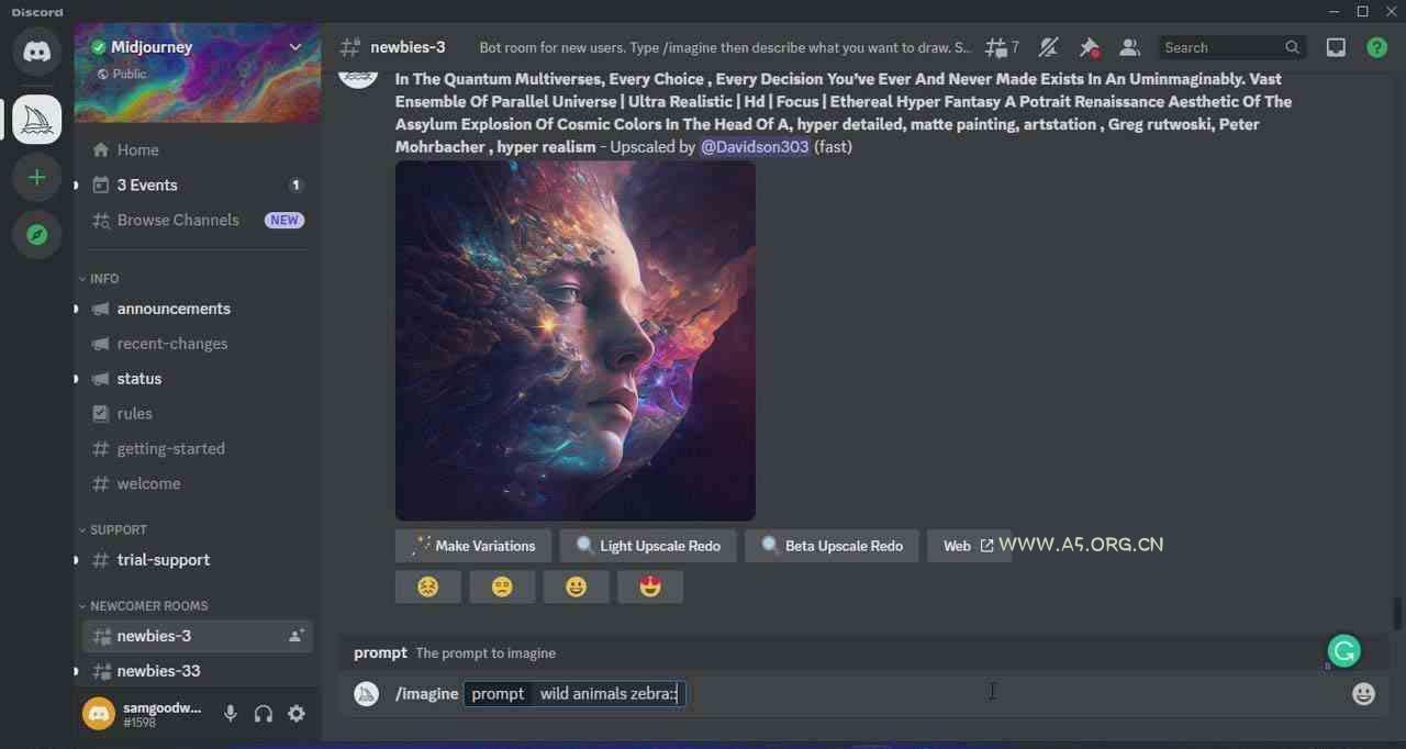 Midjourney AI人工智能艺术图片从入门到高级创作教程-33节课-中英字幕 - A5资源网