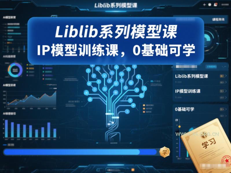 Liblib系列模型课，IP模型训练课，0基础可学-A5资源网