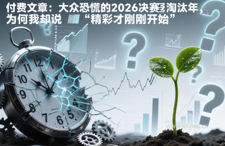 大众恐慌的2026决赛淘汰年，为何我却说“精彩才刚刚开始”？-A5资源网