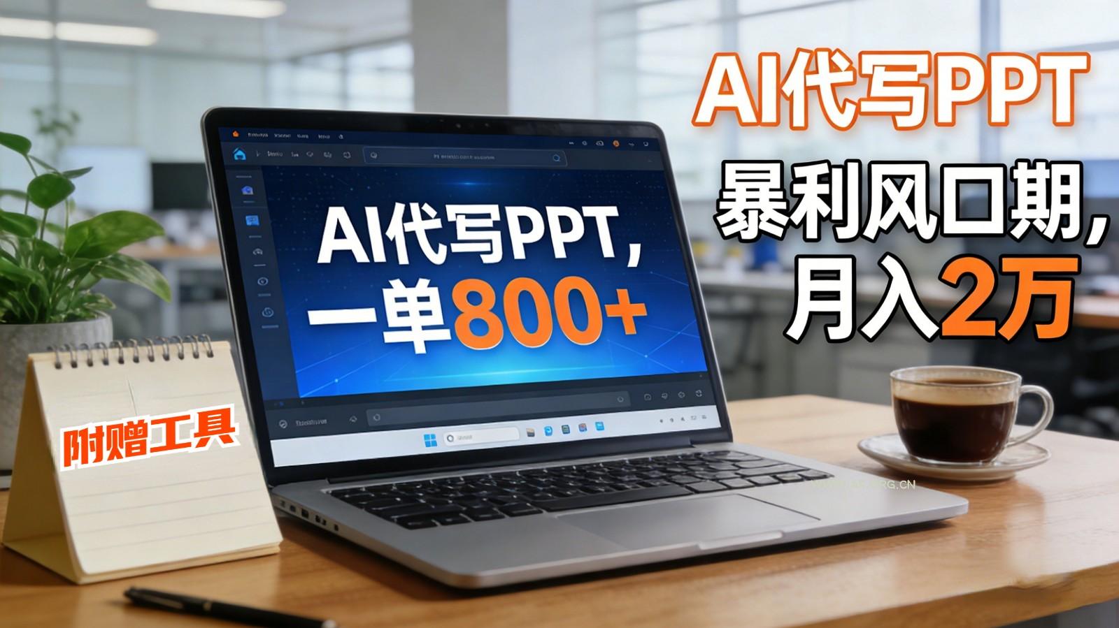 AI 代写做 PPT！一单狂赚 800+，风口期月入 2 万(工具 + 提示词直接送)-A5资源网