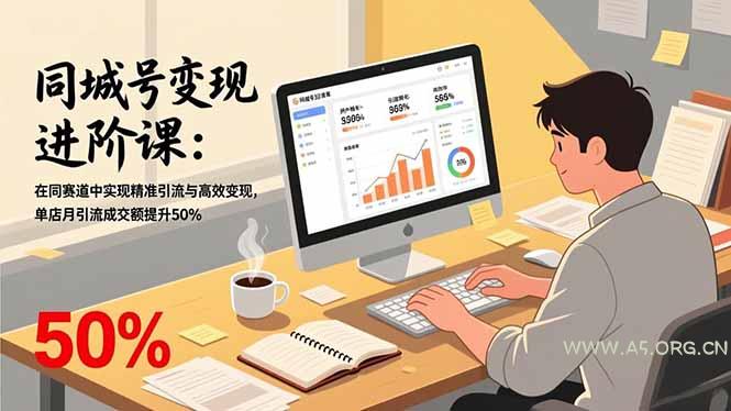 同城号变现进阶课:在同城赛道中实现精准引流与高效变现,单店月引流成交额提升50%-A5资源网