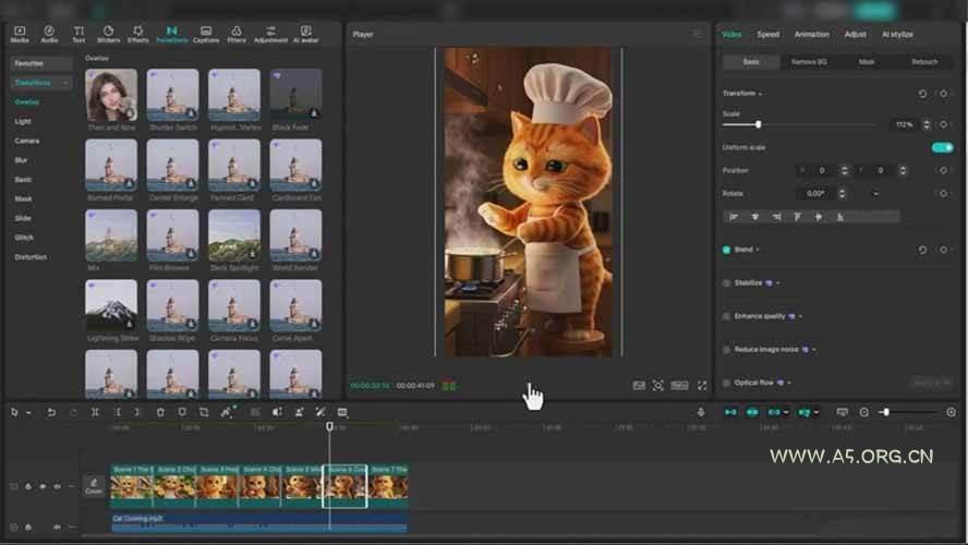 橘猫打工AI视频创作课：从提示词生成到剪辑发布，玩转抖音社媒爆款内容 - A5资源网