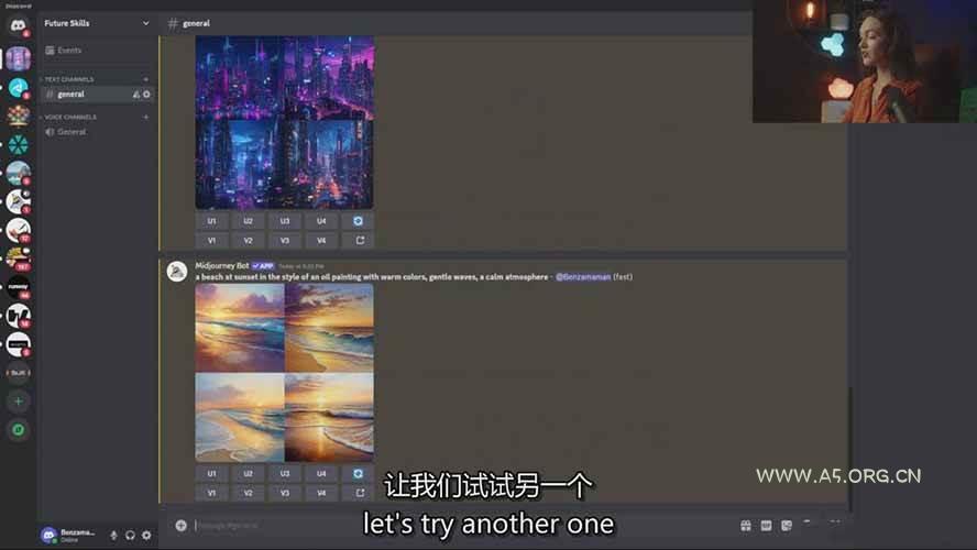 Midjourney AI图像创作课：提示词设计，风格探索，零基础掌握AI绘画核心技能 - A5资源网