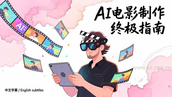 AI电影制作终极指南：从创意到成片，系统掌握智能影视全流程实战课(中英字幕-A5资源网