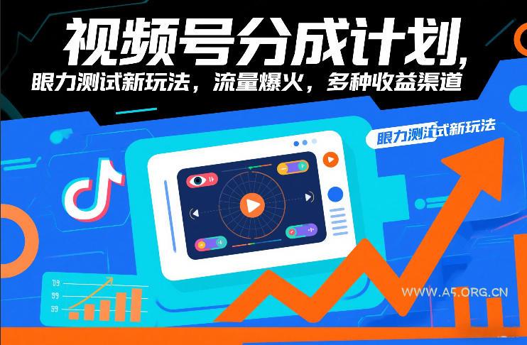 视频号分成计划，眼力测试新玩法，流量爆火，多种收益渠道-A5资源网