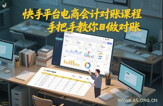 快手平台电商会计对账课程，手把手教你做对账-A5资源网
