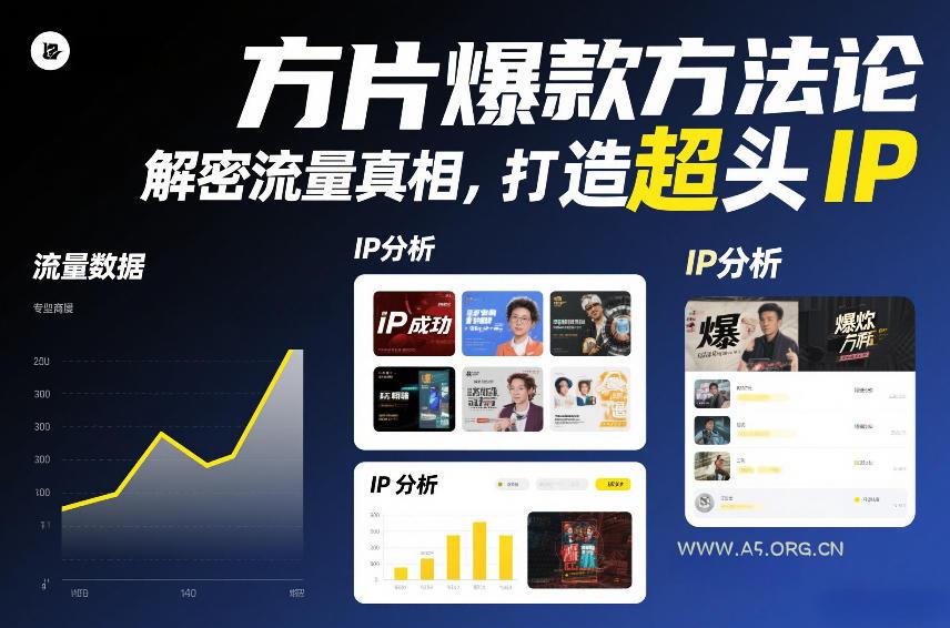 方片爆款方法论，解密流量真相，打造超头IP-A5资源网