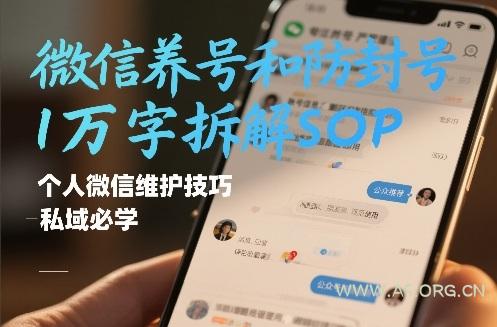 微信养号和防封号1万字拆解SOP，个人微信维护技巧，私域必学【文档】-A5资源网