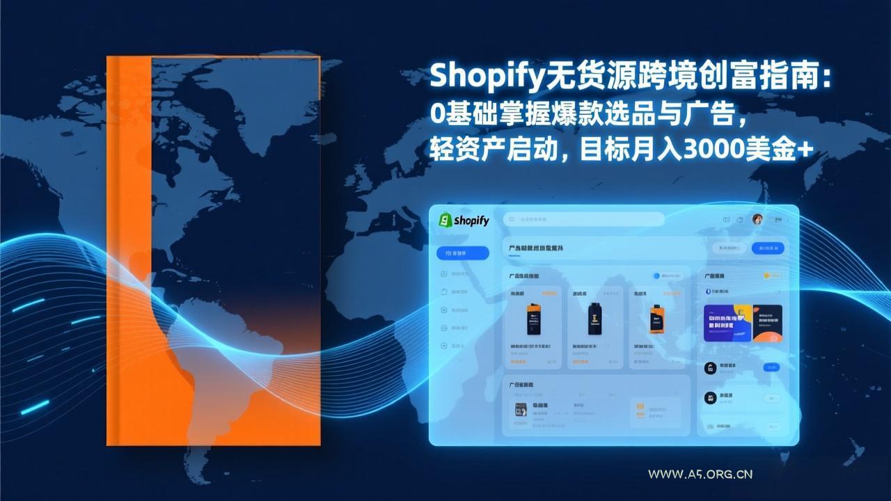 Shopify爆款打法实战:从选品到广告投放,复制爆款模型,驱动独立站月销售额破万刀-A5资源网