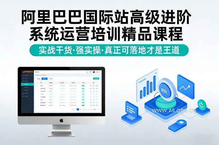 阿里巴巴国际站高级进阶系统运营培训精品课程，实战干货，强实操，真正可落地才是王道-A5资源网