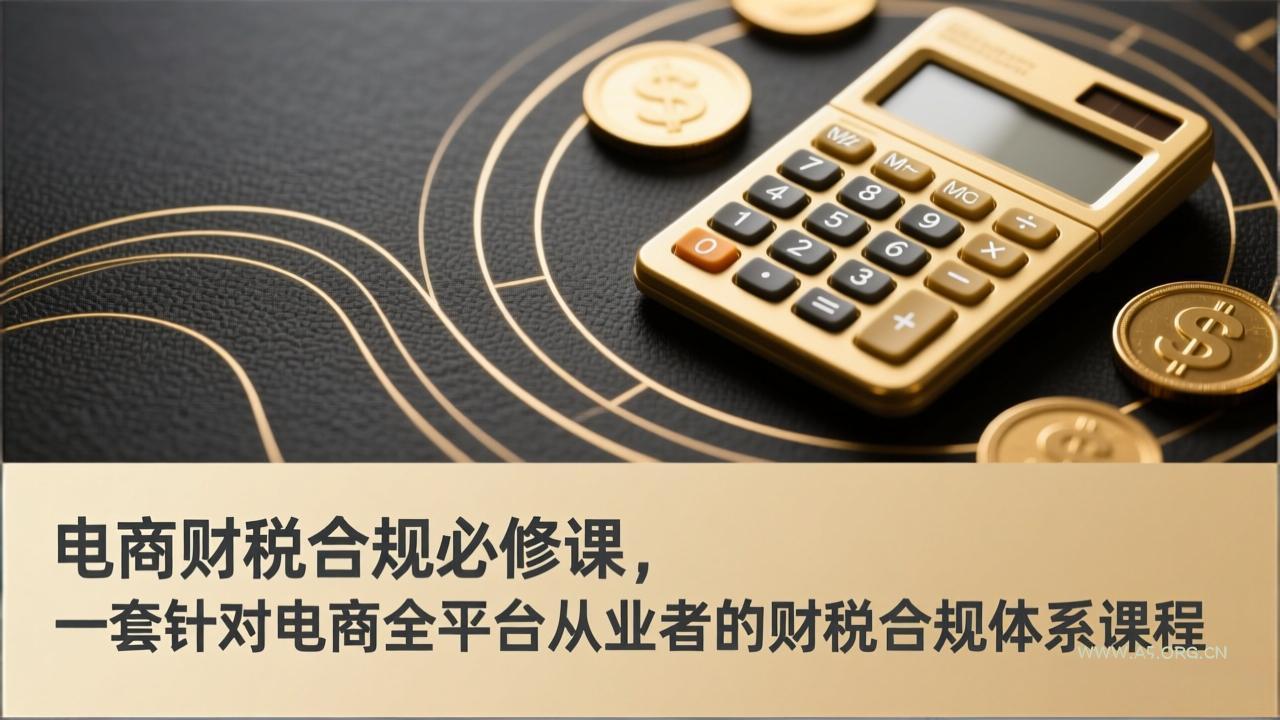 电商财税合规必修课，是一套针对电商全平台从业者的财税合规体系课程-A5资源网
