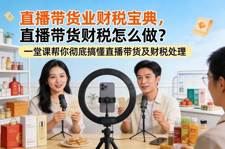 直播带货业财税宝典，直播带货财税怎么做？一堂课帮你彻底搞懂直播带货及财税处理-A5资源网