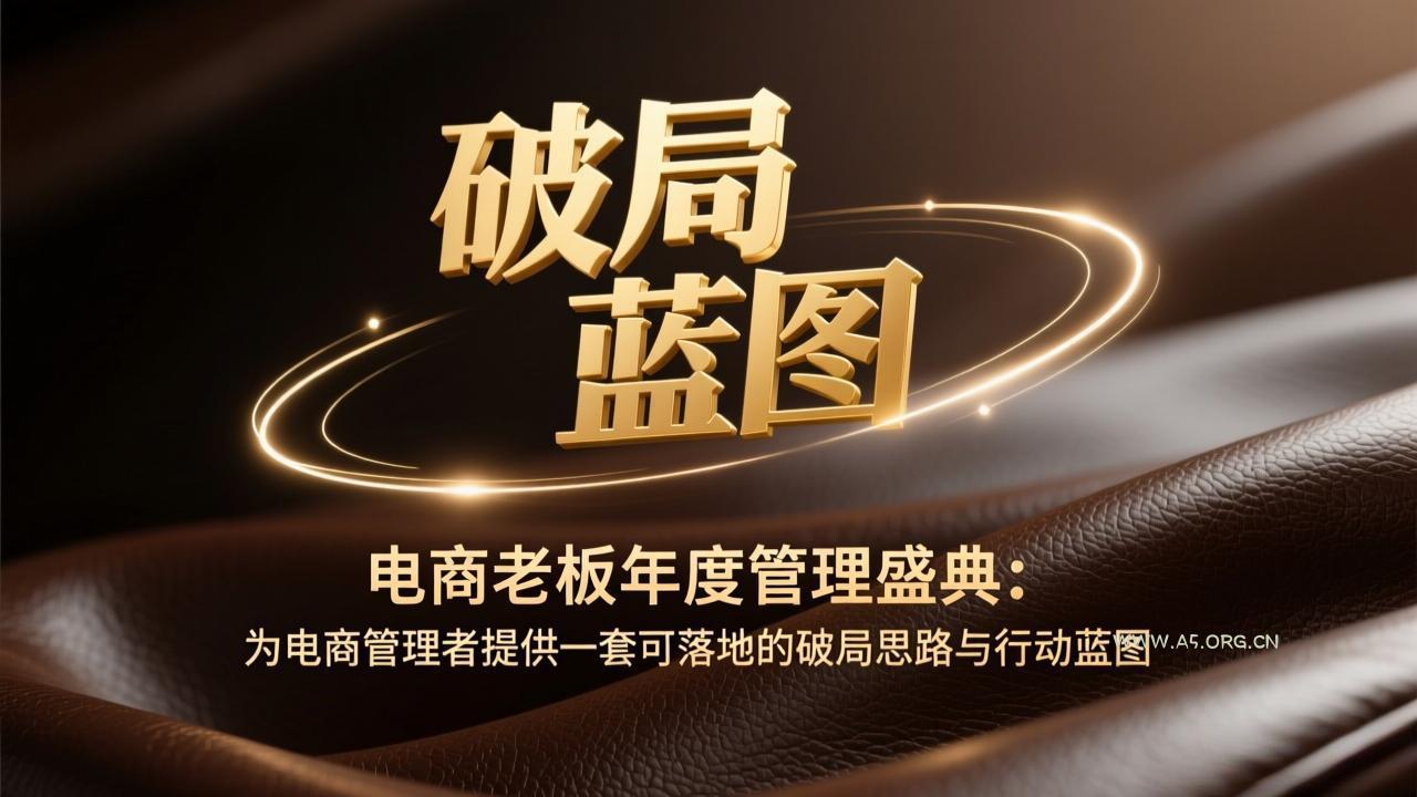 电商老板年度管理盛典：为电商管理者提供一套可落地的破局思路与行动蓝图-A5资源网